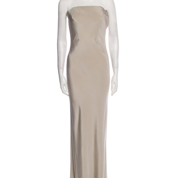 Atelier Versace Couture Silk Satin Strapless Evening Gown - Limited - Picture 1 of 4